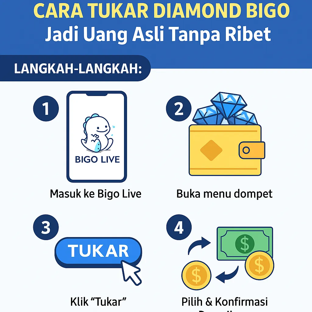 cara tukar diamond bigo